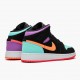 PK Shoes Air Jordan 1 Mid Candy Black/Total Orange 554725-083