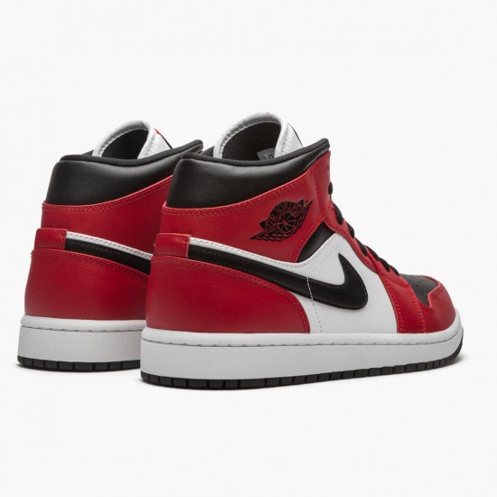 PK Shoes Air Jordan 1 Mid Chicago Black Toe Black/Gym Red/White 554724-069