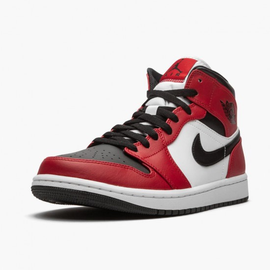 PK Shoes Air Jordan 1 Mid Chicago Black Toe Black/Gym Red/White 554724-069