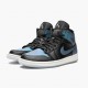 PK Shoes Air Jordan 1 Mid Iridescent Black Black/Pale Ivory/Multi Color BQ6472-009