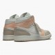 PK Shoes Air Jordan 1 Mid Milan Sail/Light Bone String Shimmer CV3044-100