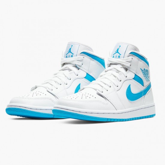 PK Shoes Air Jordan 1 Mid UNC University Blue/White BQ6472-114