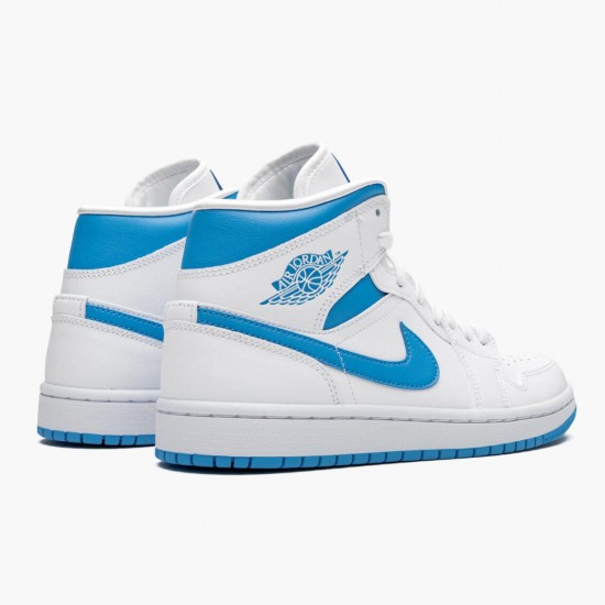 PK Shoes Air Jordan 1 Mid UNC University Blue/White BQ6472-114