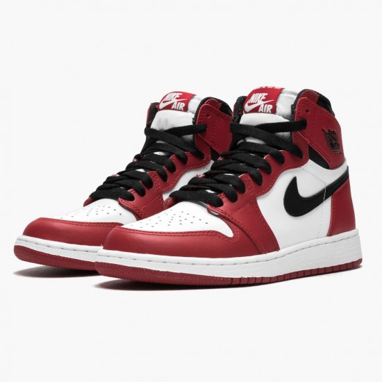 PK Shoes Air Jordan 1 Retro Chicago White/Black Varsity Red 575441-101