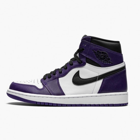 PK Shoes Air Jordan 1 Retro High OG Court Purple Court Purple/White-Black 555088-500