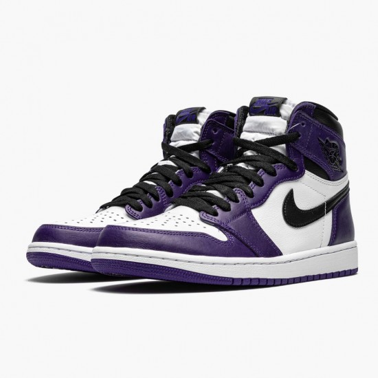 PK Shoes Air Jordan 1 Retro High OG Court Purple Court Purple/White-Black 555088-500