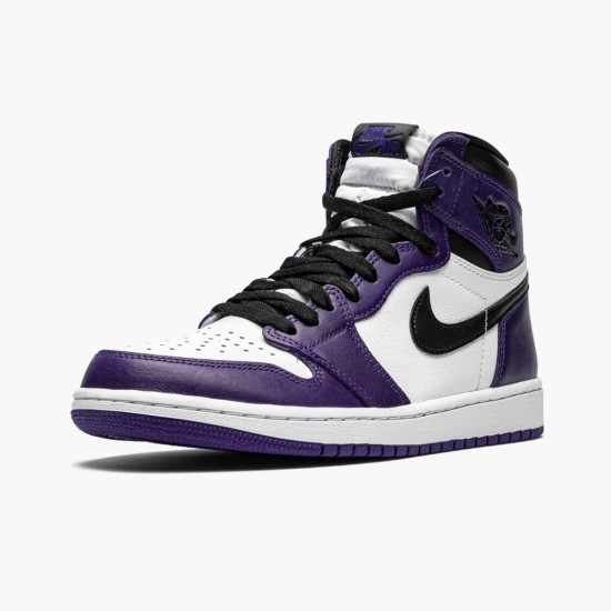 PK Shoes Air Jordan 1 Retro High OG Court Purple Court Purple/White-Black 555088-500