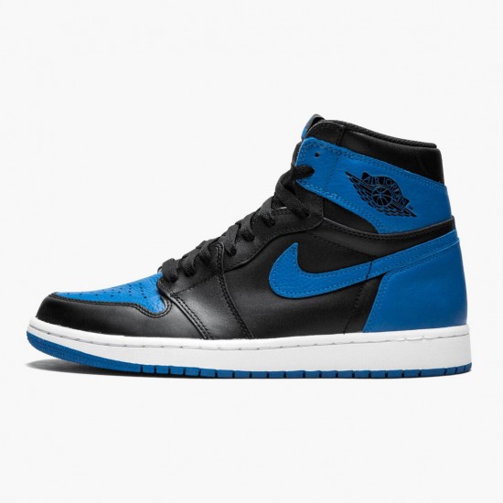 PK Shoes Air Jordan 1 Retro High OG Royal Black/Royal White 555088-007