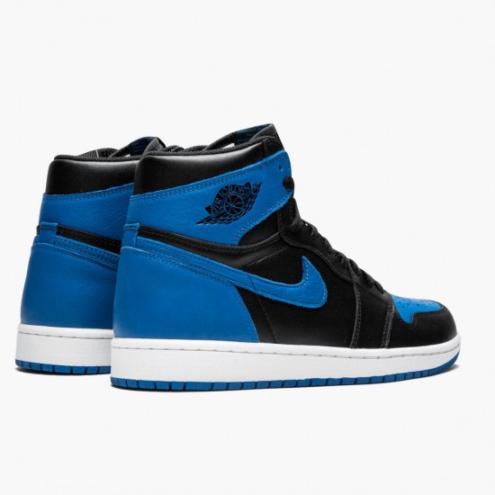 PK Shoes Air Jordan 1 Retro High OG Royal Black/Royal White 555088-007