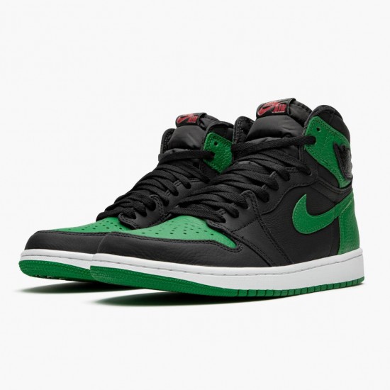 PK Shoes Air Jordan 1 Retro High Pine Green Black/White/Pine Green/Gym Red 555088-030