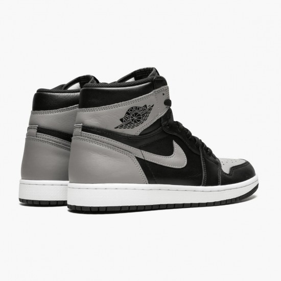 PK Shoes Air Jordan 1 Retro High Shadow Black/Medium Grey/White 555088-013