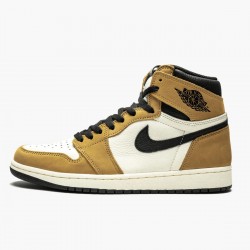 PK Shoes Air Jordan 1 Rookie of the Year Golden Harvest/Black Sail 555088-700