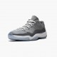 PK Shoes Air Jordan 11 Low Cool Grey Medium Grey/White Gunsmoke/Black 528895-003