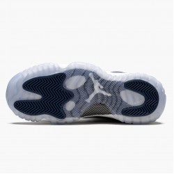 PK Shoes Air Jordan 11 Low Navy Snakeskin Whiite/Black/Navy Black CD6847-102