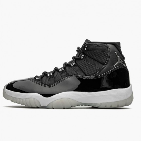 PK Shoes Air Jordan 11 Retro 25th Anniversary Black/Clear/White/Metallic Silver CT8012-011