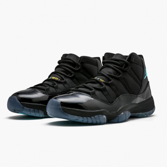 PK Shoes Air Jordan 11 Retro Gamma Blue Black/Gamma Blue/VarsityMaize Black 378037-006