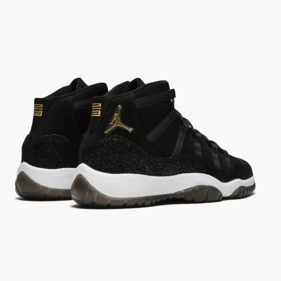 PK Shoes Air Jordan 11 Retro Heiress Black Stingray Black/Metallic Gold/White/Black 852625-030