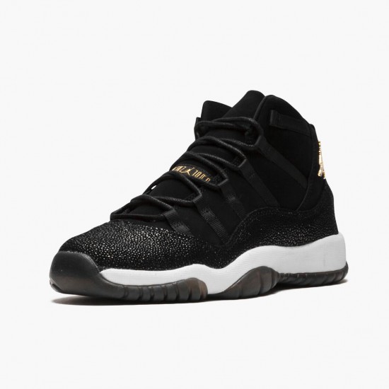 PK Shoes Air Jordan 11 Retro Heiress Black Stingray Black/Metallic Gold/White/Black 852625-030