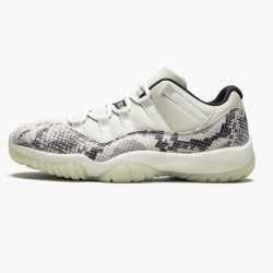 PK Shoes Air Jordan 11 Retro Low Snake Light Bone Light Bone/Smoke Grey/White Bl Black CD6846-002