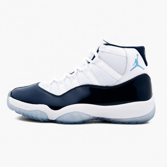 PK Shoes Air Jordan 11 Retro UNC Win Like 82 White/University Blue/Black 378037-123