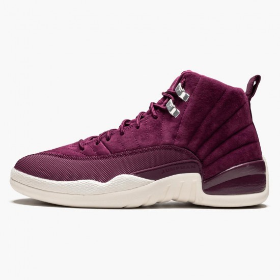 PK Shoes Air Jordan 12 Retro Bordeaux Bordeaux/Sail-Metallic Silver 130690-617