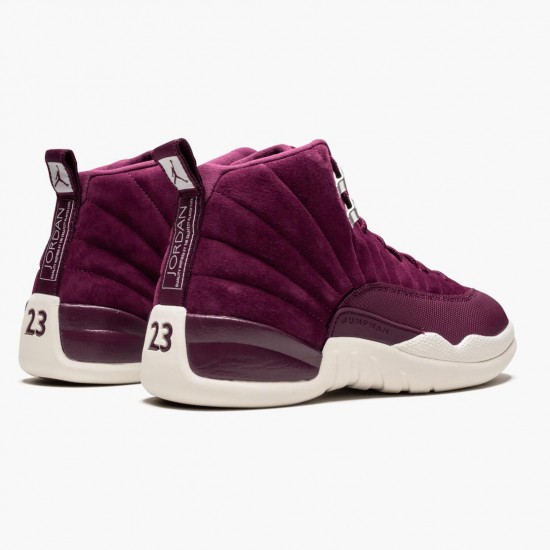 PK Shoes Air Jordan 12 Retro Bordeaux Bordeaux/Sail-Metallic Silver 130690-617