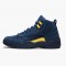 PK Shoes Air Jordan 12 Retro Michigan College Navy/Amarillo BQ3180-407