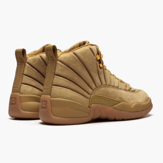 PK Shoes Air Jordan 12 Retro PSNY Wheat Wheat/Wheat Gum/Light Brown AA1233-700