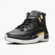 PK Shoes Air Jordan 12 Retro Reptile Black/Metallic Gold/White AO6068-007