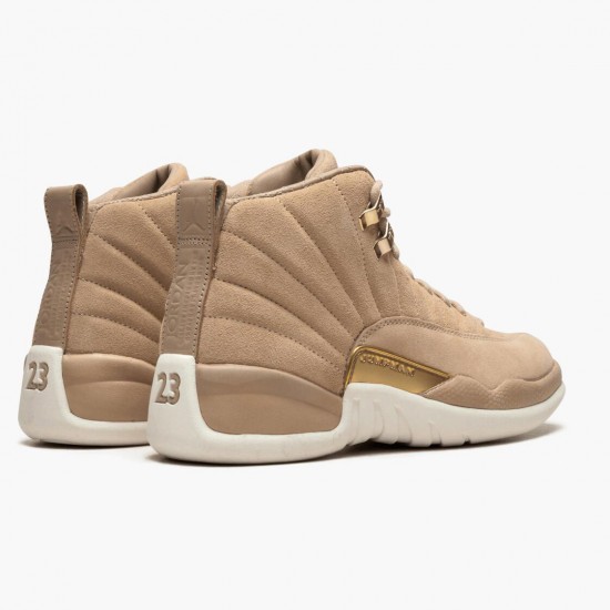 PK Shoes Air Jordan 12 Retro Vachetta Tan Vachetta Tan/Metallic Gold-Sail AO6068-203