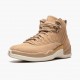 PK Shoes Air Jordan 12 Retro Vachetta Tan Vachetta Tan/Metallic Gold-Sail AO6068-203