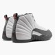 PK Shoes Air Jordan 12 Retro White Dark Grey White/Dark Grey/Gym Red 130690-160