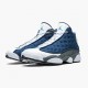 PK Shoes Air Jordan 13 Retro Flint Navy/Flint Grey/White Universi 414571-404