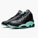 PK Shoes Air Jordan 13 Retro Island Green Black/Island Green/Metallic Si 414571-030