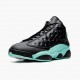 PK Shoes Air Jordan 13 Retro Island Green Black/Island Green/Metallic Si 414571-030