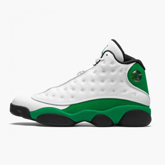 PK Shoes Air Jordan 13 Retro Lucky Green White/Black/Lucky Green DB6537-113