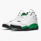 PK Shoes Air Jordan 13 Retro Lucky Green White/Black/Lucky Green DB6537-113