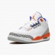 PK Shoes Air Jordan 3 Retro Knicks White/Old Royal University Ora 136064-148