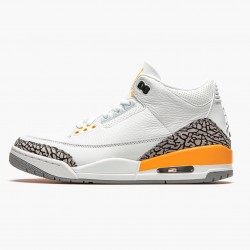 PK Shoes Air Jordan 3 Retro Laser Orange White/Laser Orange-Cement Grey CK9246-108