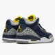 PK Shoes Air Jordan 3 Retro Michigan Black/University Gold Cement G AJ3-820064