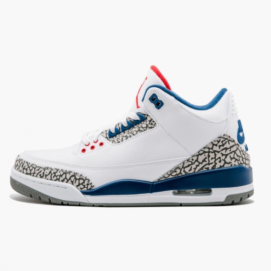 PK Shoes Air Jordan 3 Retro OG True Blue White/Fire Red True Blue 854262-106