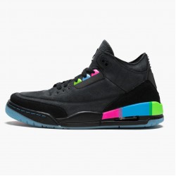 PK Shoes Air Jordan 3 Retro Quai54 Black/Black Electric Green AT9195-001