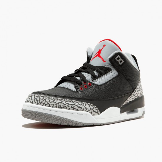 PK Shoes Air Jordan 3 Retro Og Black/Cement Black/Fire Red/Cement Grey 854262-001