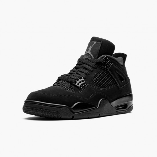 PK Shoes Air Jordan 4 Retro Black Cat Black/Black Light Graphite CU1110-010