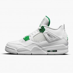 PK Shoes Air Jordan 4 Retro Metallic Green White/Metallic Silver Pine Green CT8527-113