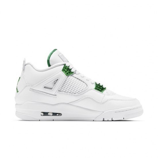 PK Shoes Air Jordan 4 Retro Metallic Green White/Metallic Silver Pine Green CT8527-113