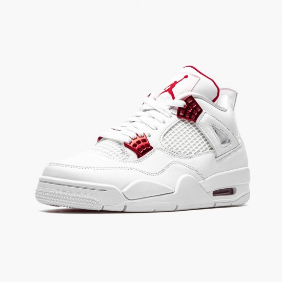 PK Shoes Air Jordan 4 Retro Metallic Red White/Metallic Silver Univers CT8527-112