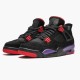 PK Shoes Air Jordan 4 Retro NRG Raptors 2018 Black/University Red/Court Purple AQ3816-065