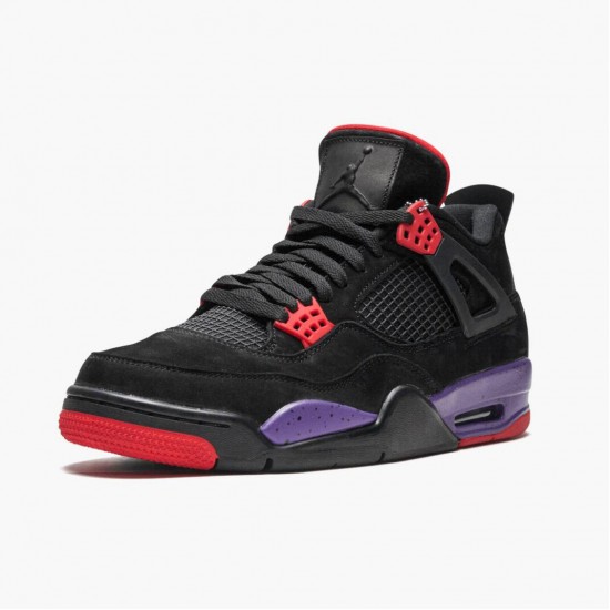 PK Shoes Air Jordan 4 Retro NRG Raptors 2018 Black/University Red/Court Purple AQ3816-065