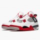 PK Shoes Air Jordan 4 Retro OG Fire Red 2020 White/Fire Red-Black Tech Grey DC7770-160